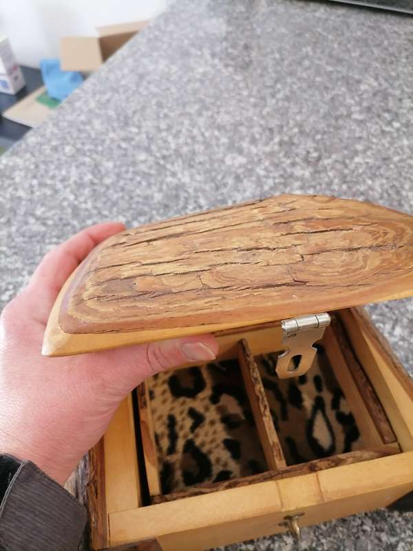 Oak Hand Made Jewelry/ TRINKET Box Very Heavy