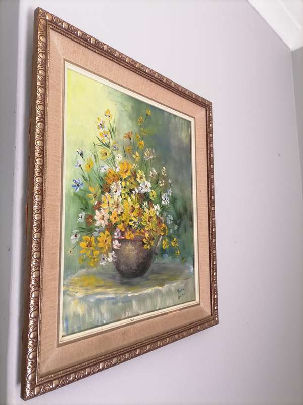 Hilda Adams (S A Artist).Original oil painting. Framed - 46 CM X 47,5 CM
