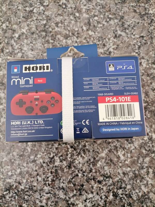 Hori Wired Mini Gamepad Red Brand New Sealed!