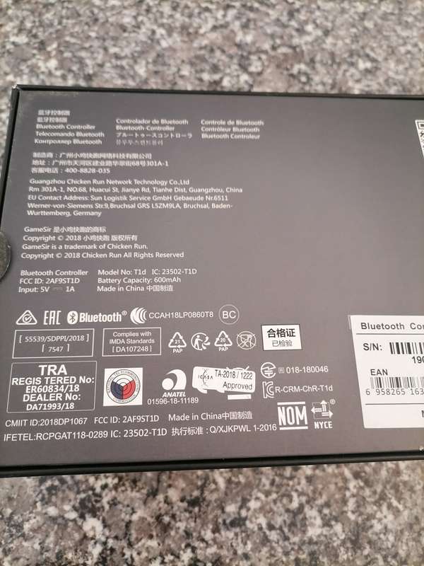 GameSir T1d Controller,Remote Controller Joystick with 1Meter LUCKYBIRD Micro USB Charging Cable