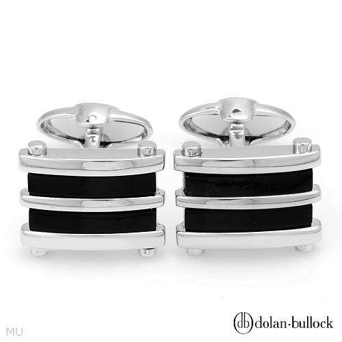 DOLAN BULLOCK Stylish Brand New Cuff Links With Genuine Onyxes Beautifully Crafted in 925 Sterling s