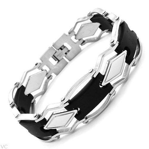 Elegant and Beautiful Gents Bracelet Stainless steel. Total item weight 37.2g Length 8.5in