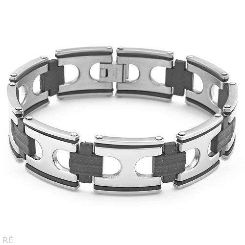 Pleasant Gents Bracelet Stainless steel. Total item weight 43.40g Length 8.75in