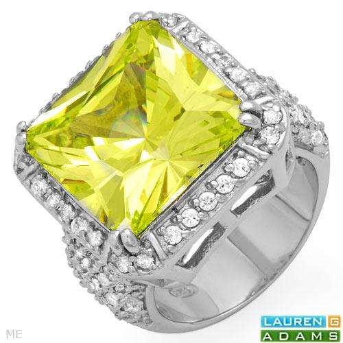 LAUREN G. ADAMS Elegant Cocktail Ring With 3.62ctw Cubic zirconia in 925 Sterling silver