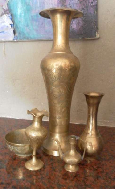 BRASS VASES