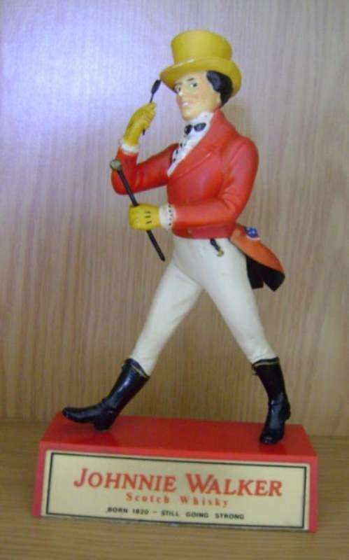Plastic Johnnie Walker figurine