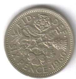 GB - 1960 Sixpence