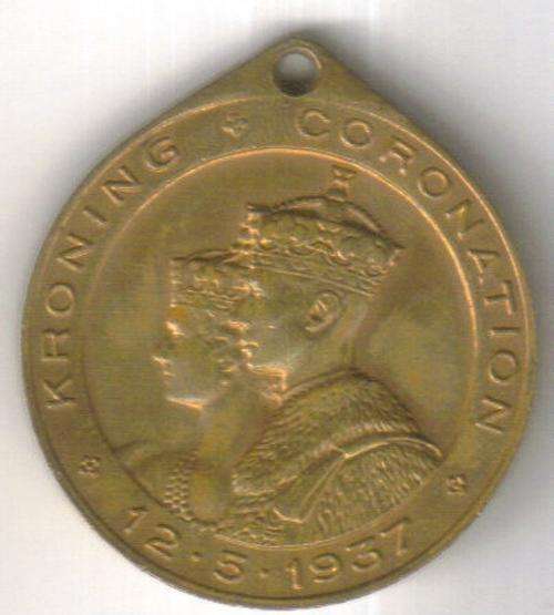 Coronation Medallion 12-5-37 George VI - Union of South Africa