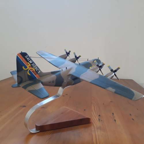 HERCULES C-130 South African Air Force, Mahogany, Wingspan 437mm with Stand, 30 years