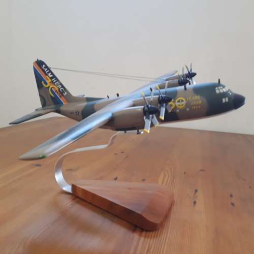 HERCULES C-130 South African Air Force, Mahogany, Wingspan 437mm with Stand, 30 years