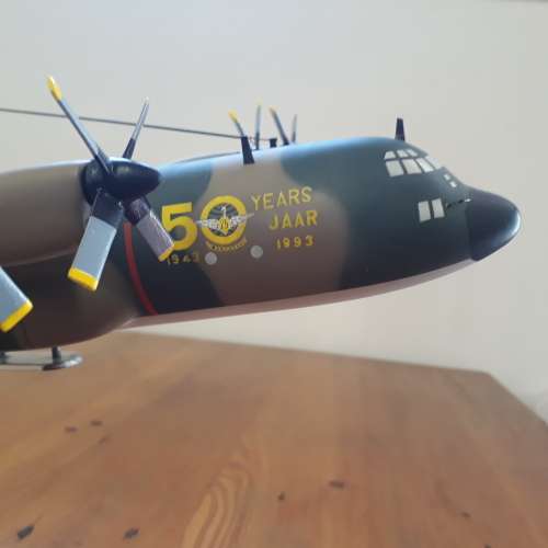 HERCULES C-130 South African Air Force, Mahogany, Wingspan 437mm with Stand, 30 years