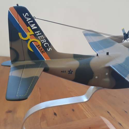 HERCULES C-130 South African Air Force, Mahogany, Wingspan 437mm with Stand, 30 years