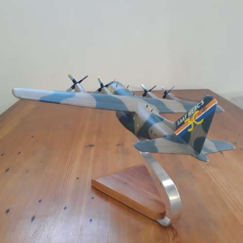 HERCULES C-130 South African Air Force, Mahogany, Wingspan 437mm with Stand, 30 years