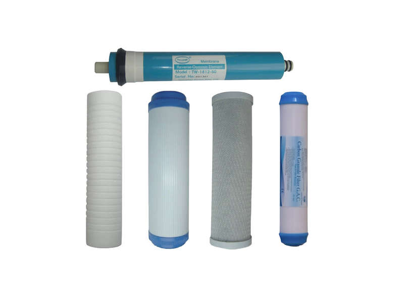 5 Stage RO Replacement filter set complete