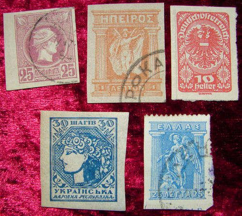 WORLD Stamps- selection of 5