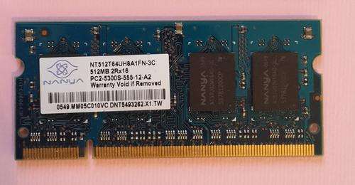 512MB DDR2 667Mhz Memory module for notebook/laptop