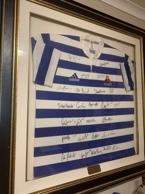 FRAMED AND SIGNED WP RUGBY JERSEY