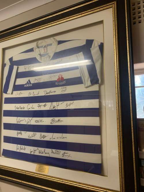 FRAMED AND SIGNED WP RUGBY JERSEY