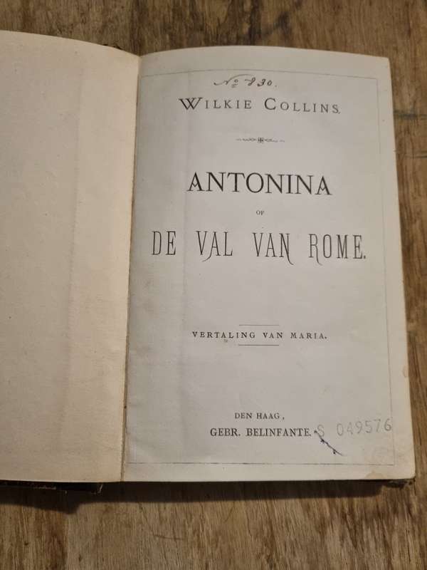 Antonina, Or, The Fall of Rome - Wilkie Collins