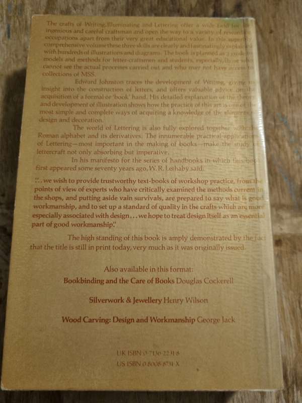 Writing and Illuminating and Lettering - Edward Johnston