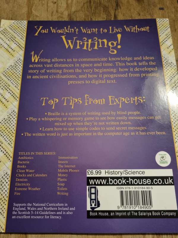 Learn about writing - Children`s book