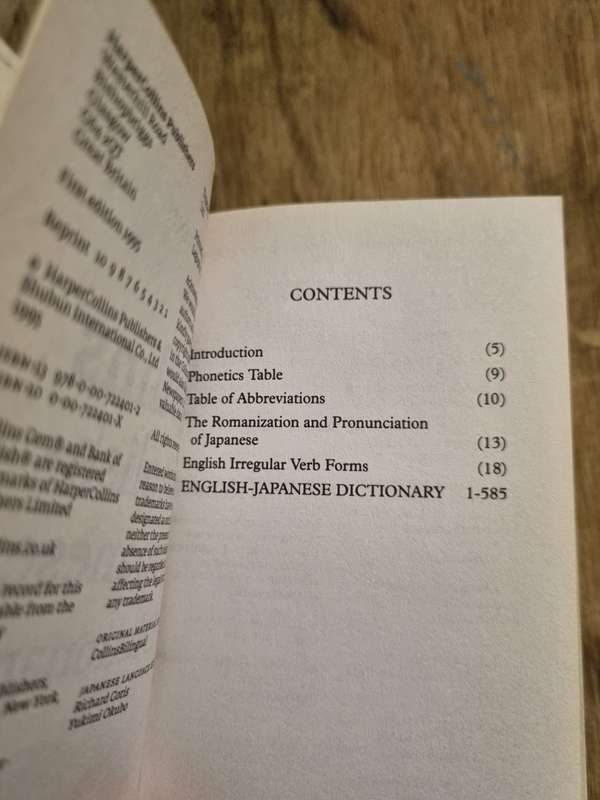 Collins English-Japanese Pocket Dictionary