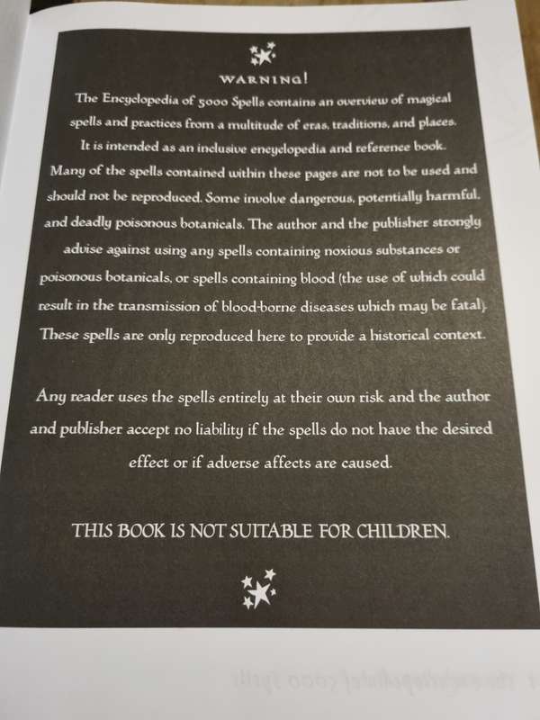 Encyclopedia of 5 000 spells - RARE find! Large book