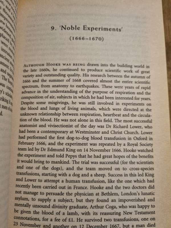 The Man Who Knew Too Much - Inwood`s detailed chronicle of Robert Hooke