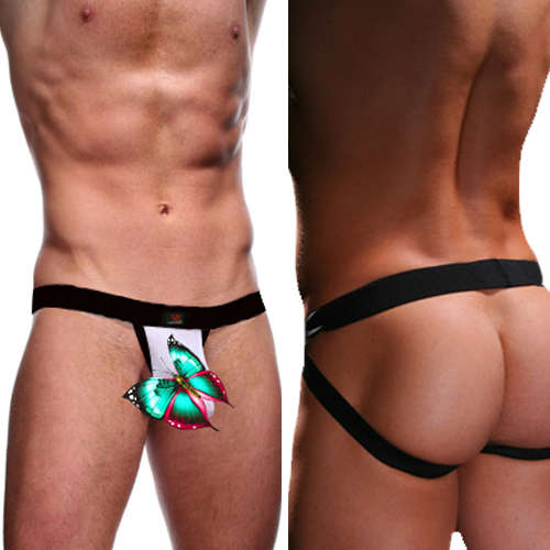 WHITE MESH JOCK-STRAP