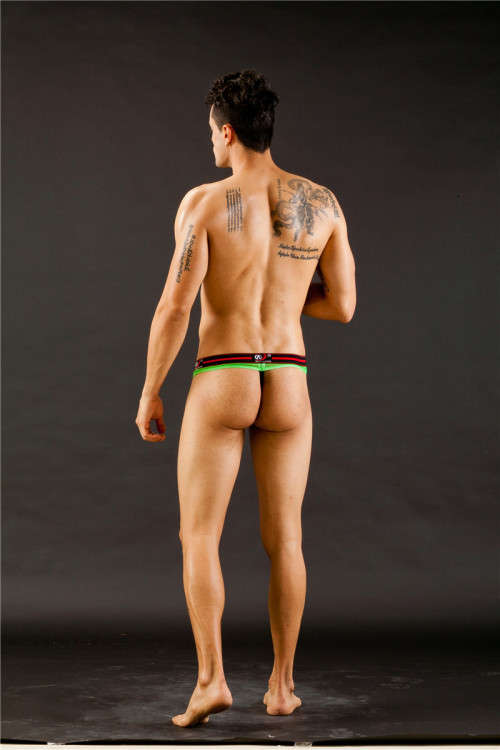 1004-DK GREEN  MENS UNDERWEAR