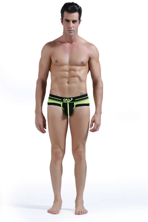 2017-SJ  BLACK/GREEN  MENS UNDERWEAR