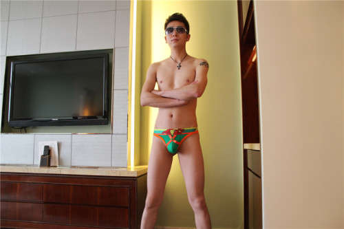 3015-DK LIGHT GREEN MENS UNDERWEAR