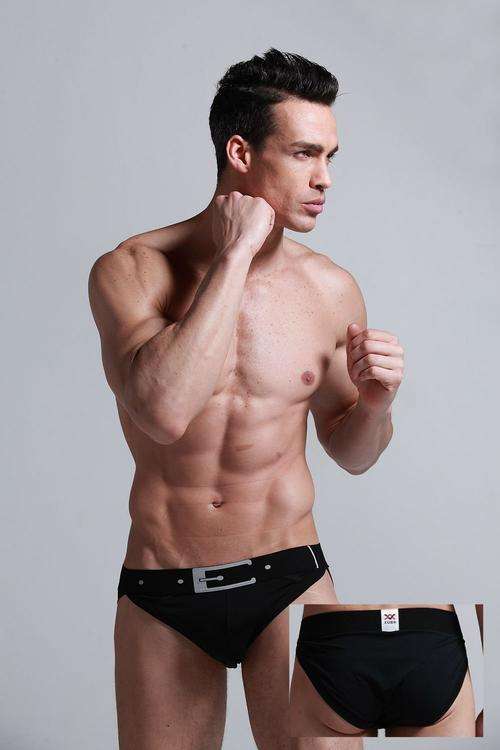 BLACK BRIEFS  MENS UNDERWEAR