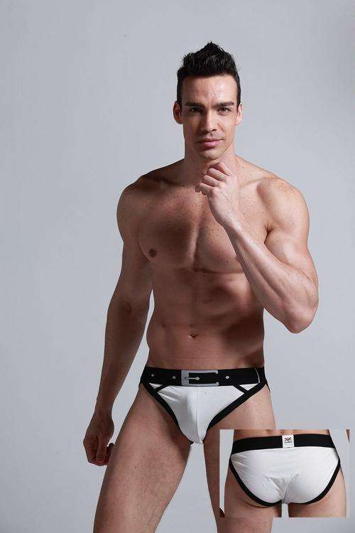 WHITE BRIEFS  MENS UNDERWEAR