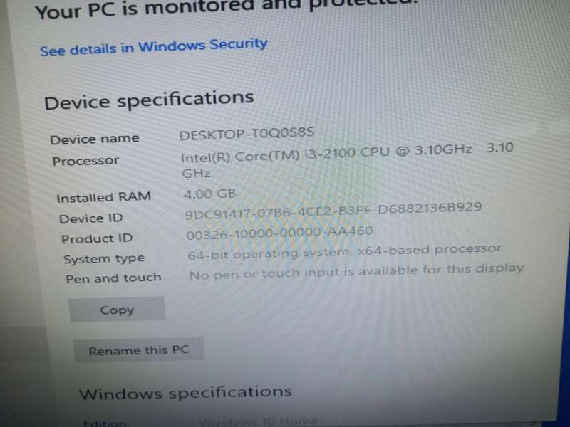 Lenovo ThinkCentre Edge Core i3- 4gb Ram 500gb HD All in One