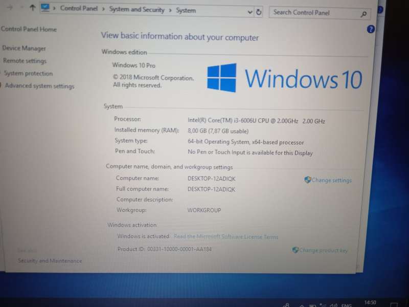 Dell Core i3  6th Gen 8gig Ram 1000gb Hard Drive