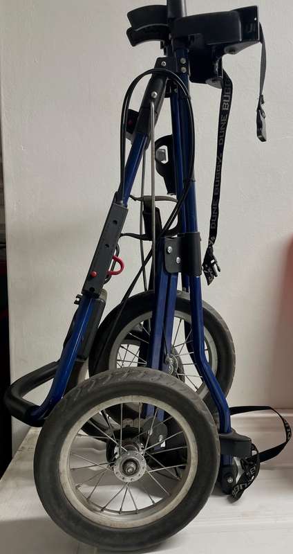 Golf push cart 3-wheel, foldable