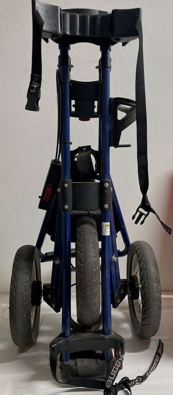 Golf push cart 3-wheel, foldable
