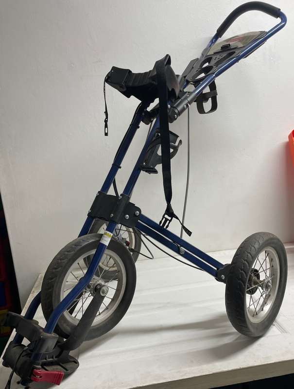 Golf push cart 3-wheel, foldable