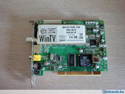Hauppauge WinTV-PVR-150 TV (PAL) Tuner/MPEG2 Decoder PCI Card with Remote Control and IR Blaster