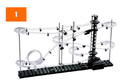 Space Rail  Level 1 Spacewarp DIY Physics Space Ball Rollercoaster with Powered Elevator Coaster