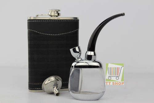 Mens Gifts Pipe Iron whiskey bottle