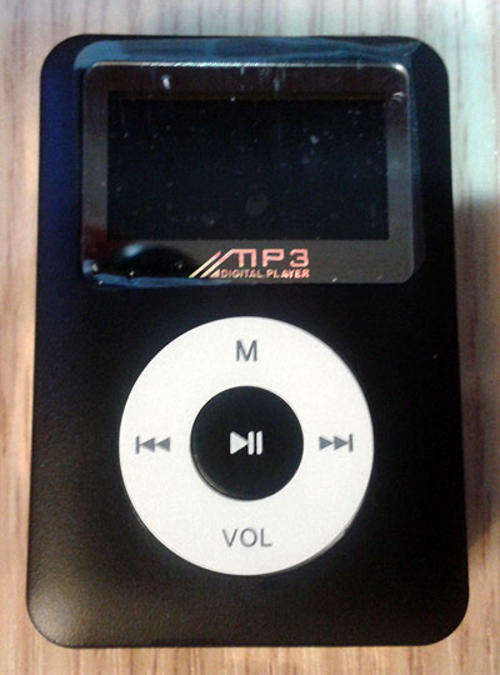 Midsized Mp3 Players with LCD Screens in black