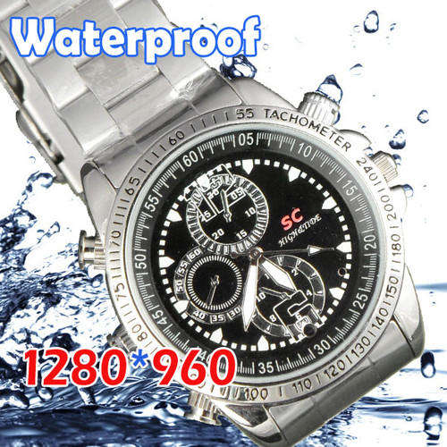 Top Of The Line 4GB Stainless Waterproof Spy Watch Video Recorder Hidden Camera DVR