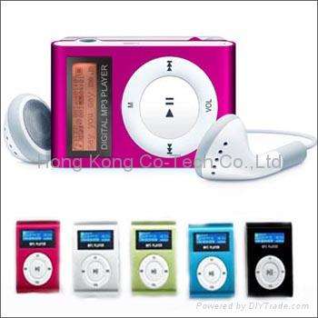 Mini Clip Mp3 Players with LCD Screens in any color you want