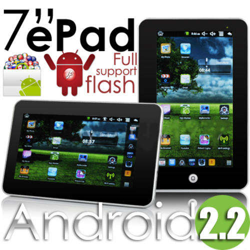 The Hottest Powerful 7 Inch Android 2.2 Tablet PC In Black