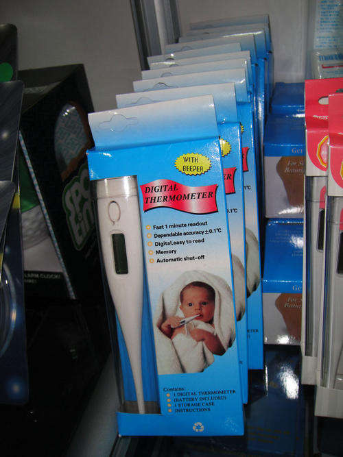 Digital Thermometer For The Family off white color with beep