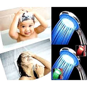 3 Color LED Shower Head