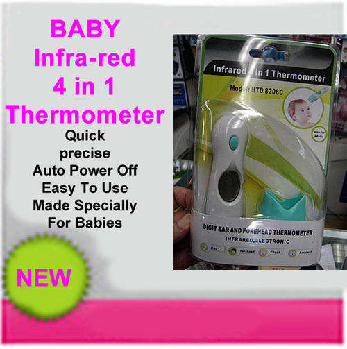 Technical Breakthrough Infrared 4 in 1 Ear & Forehead Thermometer for Babies