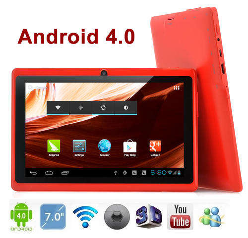7" NEWEST Android 4.0 PC TABLET - RED OR ANY COLOR You want!